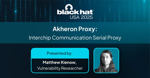 Matthew Kienow at Black Hat Arsenal