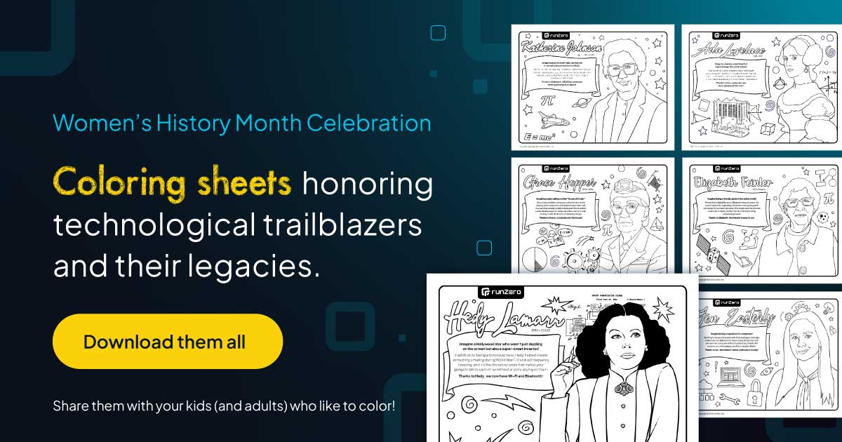 Coloring Sheets Celebrating Technological Trailblazers